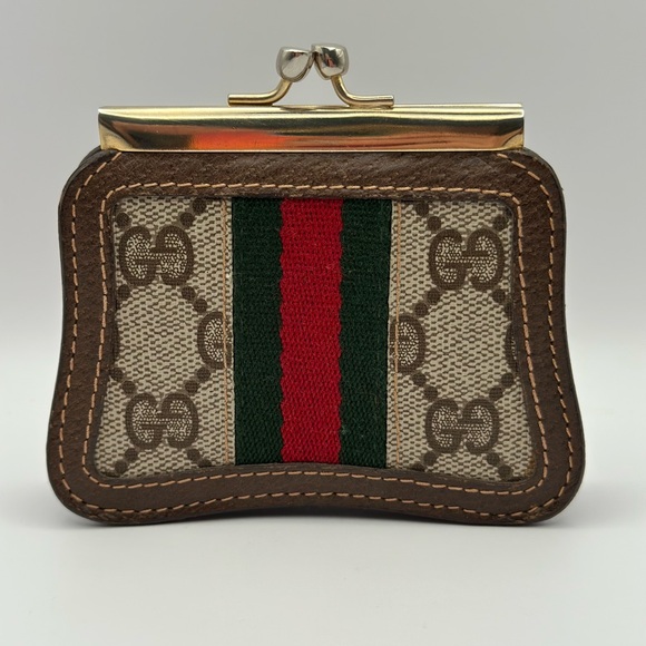 Gucci vintage sherry line kisslock Coin Purse - Picture 3 of 12